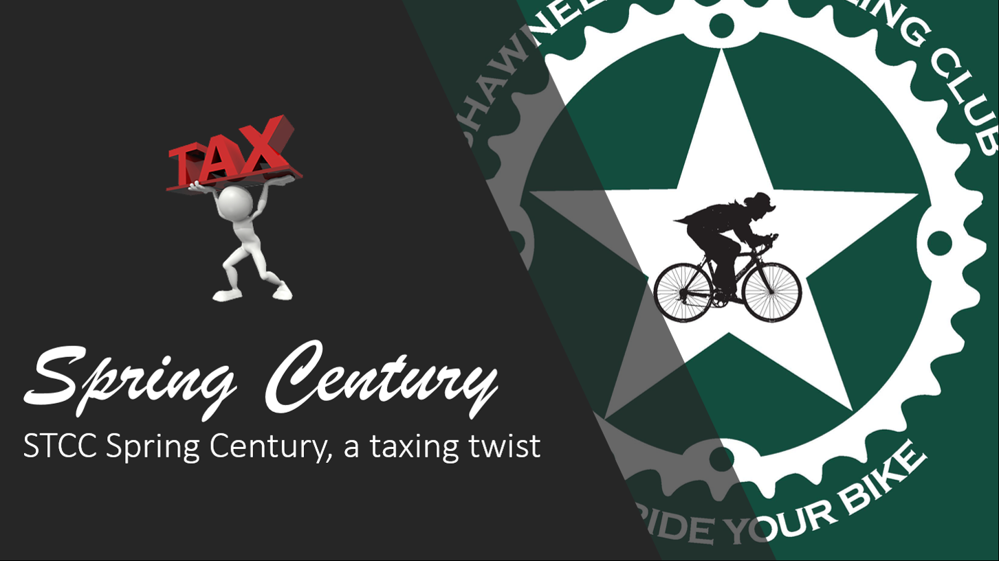 STCC Spring Century, a taxing twist Shawnee Trail Cycling Club